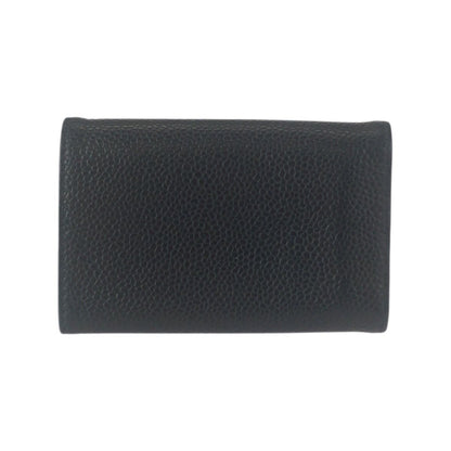 Chanel Vintage CC Logo 6 Rows Black Gold Caviar Leather Key Case Key Holder — view 2