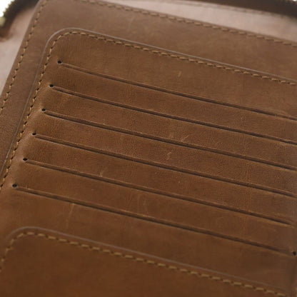 Celine Triomphe Canvas Zip Around Organizer Wallet Brown Gray — view 8