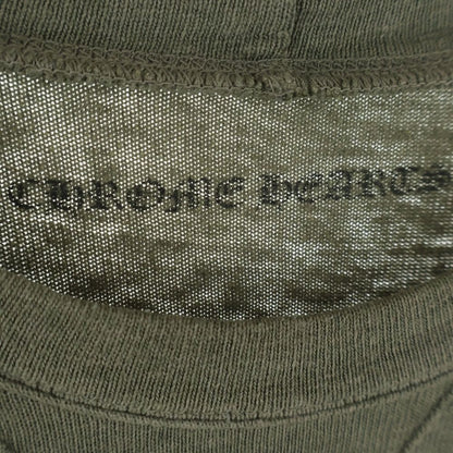 Chrome Hearts Back Cemetery Cross Sweatshirt Shirt Logo Printed Crew Neck Khaki — view 7