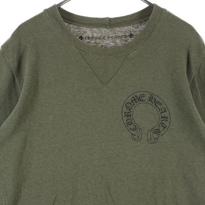 Chrome Hearts Back Cemetery Cross Sweatshirt Shirt Logo Printed Crew Neck Khaki — view 3