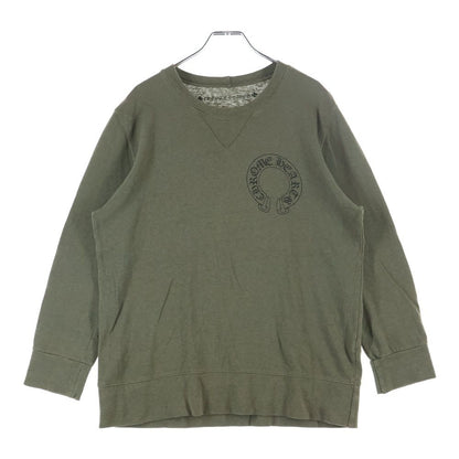 Chrome Hearts Back Cemetery Cross Sweatshirt Shirt Logo Printed Crew Neck Khaki — view 2