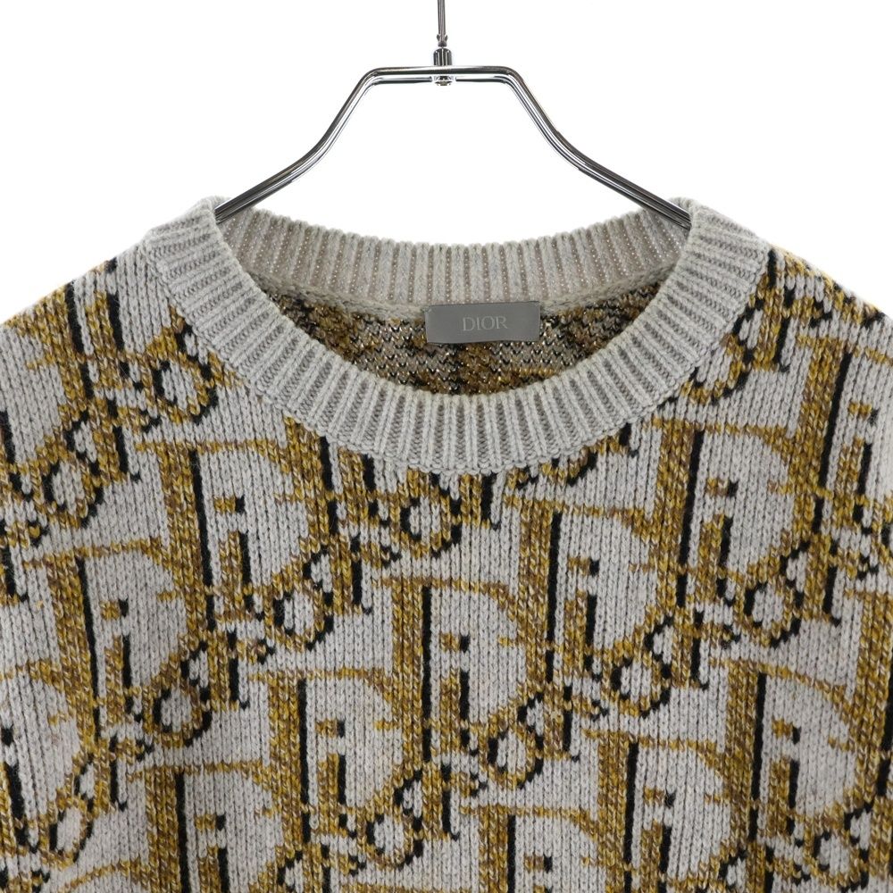 Dior Oblique Wool Knit Sweater Gray — view 3
