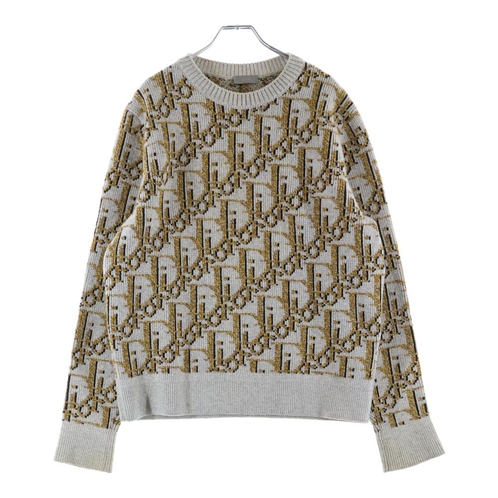 Dior Oblique Wool Knit Sweater Gray