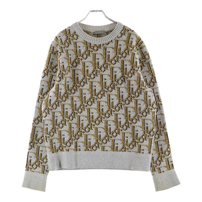 Dior Oblique Wool Knit Sweater Gray