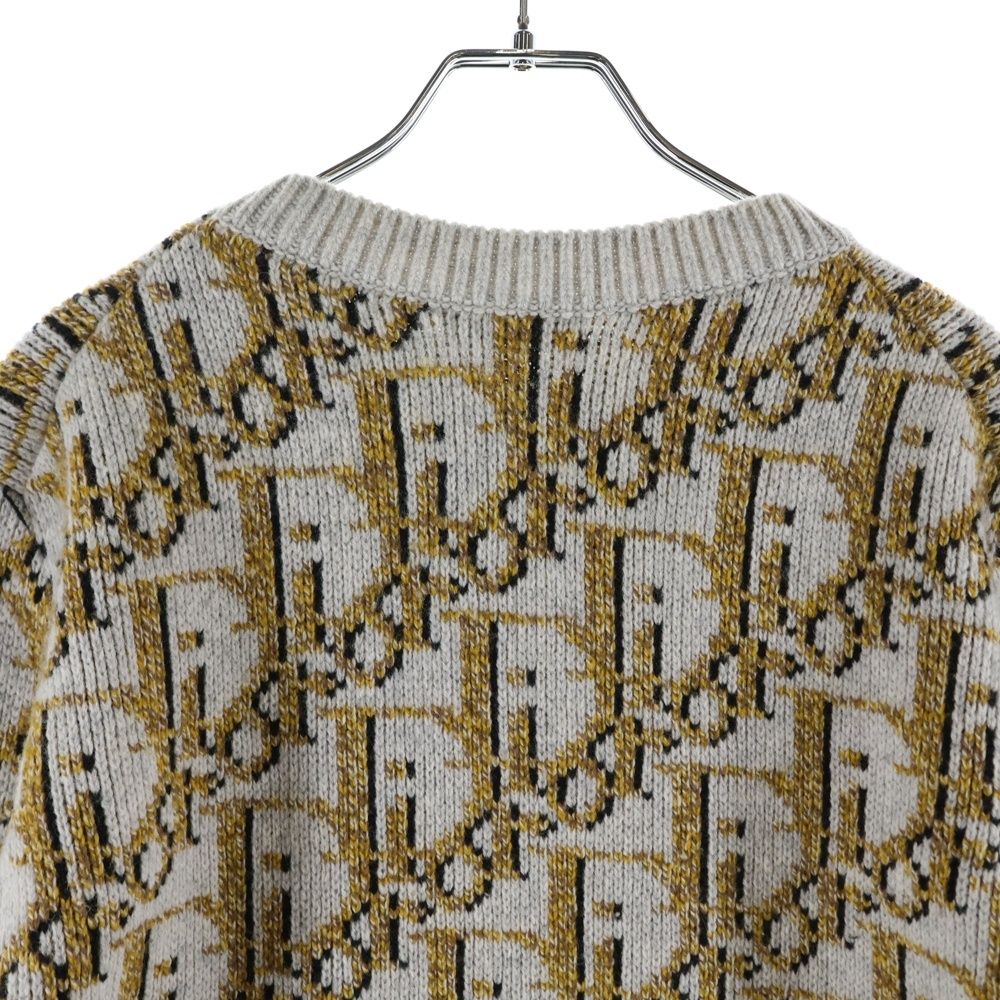 Dior Oblique Wool Knit Sweater Gray — view 4