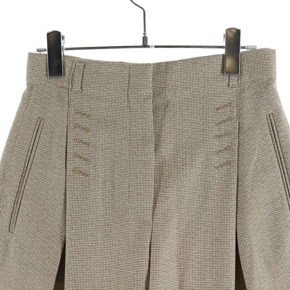 Fendi Check All Over Barrel Trousers Pants Beige — view 3