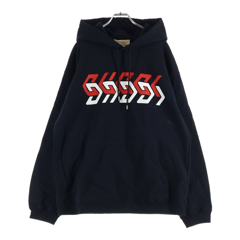 Gucci Mirror Logo Sweatshirt Pullover Hoodie Black