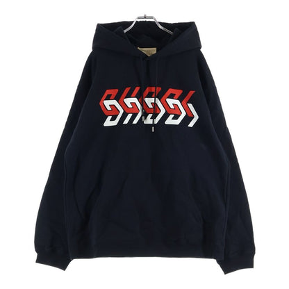 Gucci Mirror Logo Sweatshirt Pullover Hoodie Black