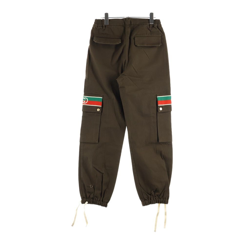 Gucci Interlocking Drawstring Cargo Pants Brown — view 2