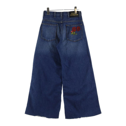 Gucci Wide Leg Denim Pants Indigo Blue — view 2