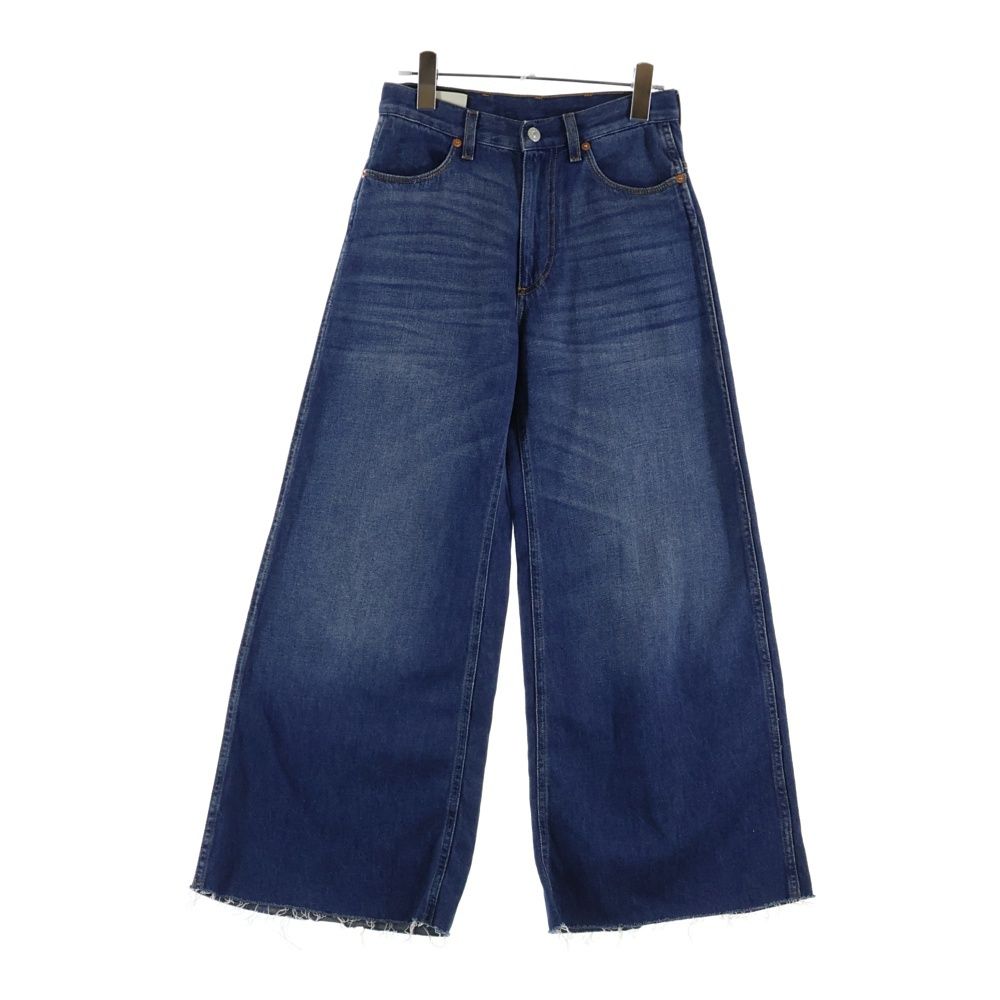 Gucci Wide Leg Denim Pants Indigo Blue