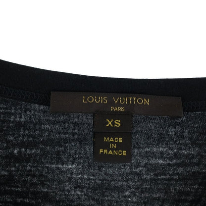 Louis Vuitton Lace Pattern T-Shirt LV Logo Short Sleeve Black — view 7