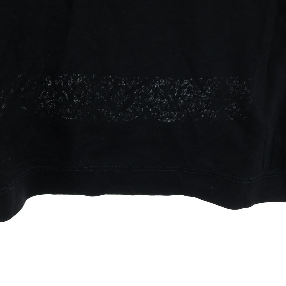 Louis Vuitton Lace Pattern T-Shirt LV Logo Short Sleeve Black — view 6