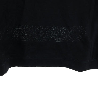 Louis Vuitton Lace Pattern T-Shirt LV Logo Short Sleeve Black — view 6