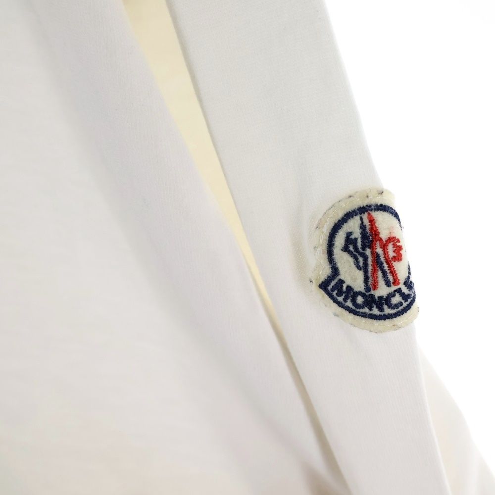 Moncler Maglia T-Shirt Logo Patch Short Sleeve White — view 5