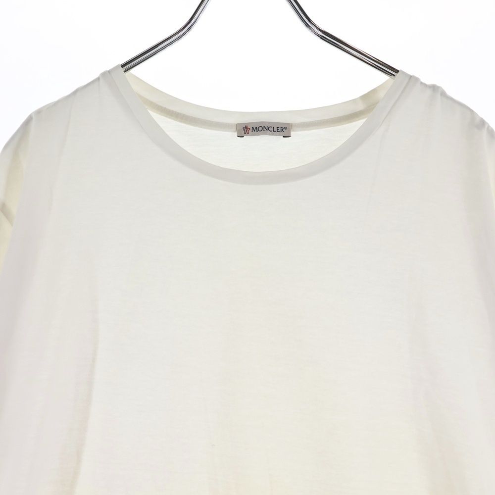 Moncler Maglia T-Shirt Logo Patch Short Sleeve White — view 3