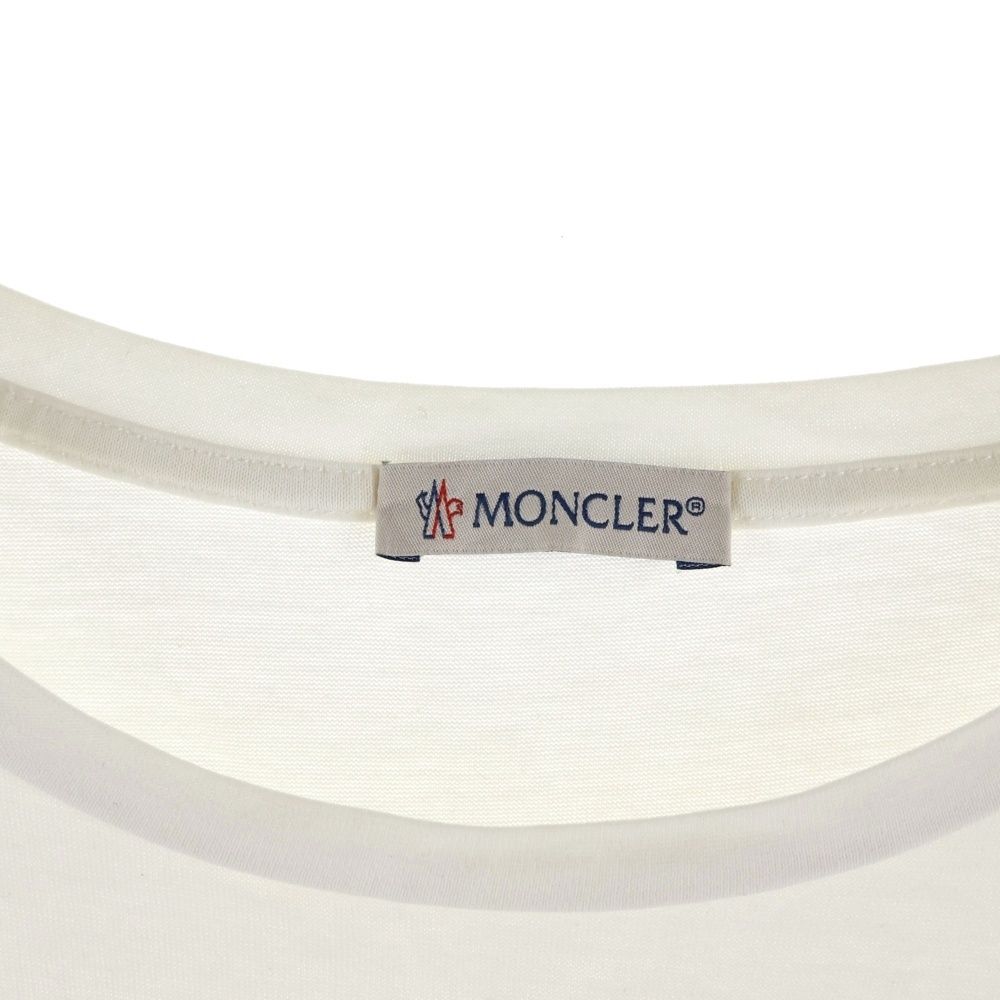 Moncler Maglia T-Shirt Logo Patch Short Sleeve White — view 7