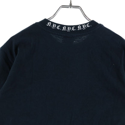 Chrome Hearts Vintage Nyc Neck Logo S Tee Nyc Crew Short Sleeve T-Shirt Black — view 4