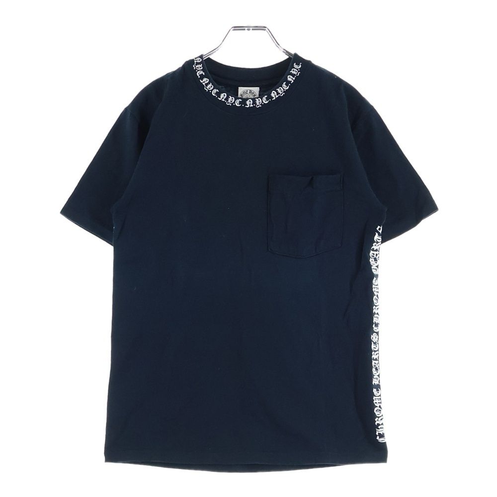 Chrome Hearts Vintage Nyc Neck Logo S Tee Nyc Crew Short Sleeve T-Shirt Black