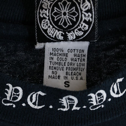 Chrome Hearts Vintage Nyc Neck Logo S Tee Nyc Crew Short Sleeve T-Shirt Black — view 8