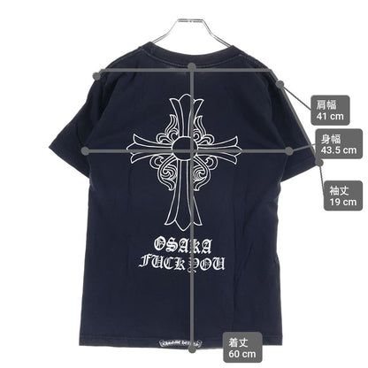 Chrome Hearts Vintage Back Cross S Tee Osaka Limited Print Crew Neck Short — view 9