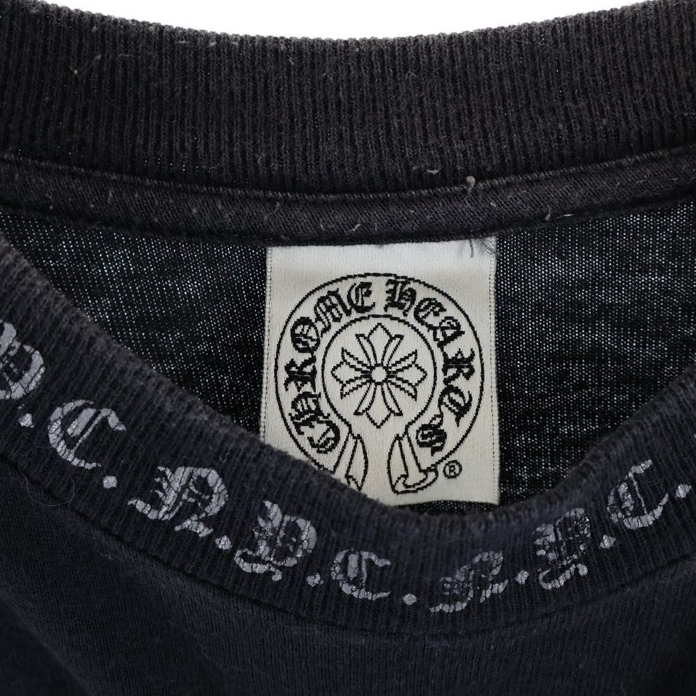 Chrome Hearts Vintage Nyc Neck Logo S Tee Nyc Crew Short Sleeve T-Shirt Black — view 7