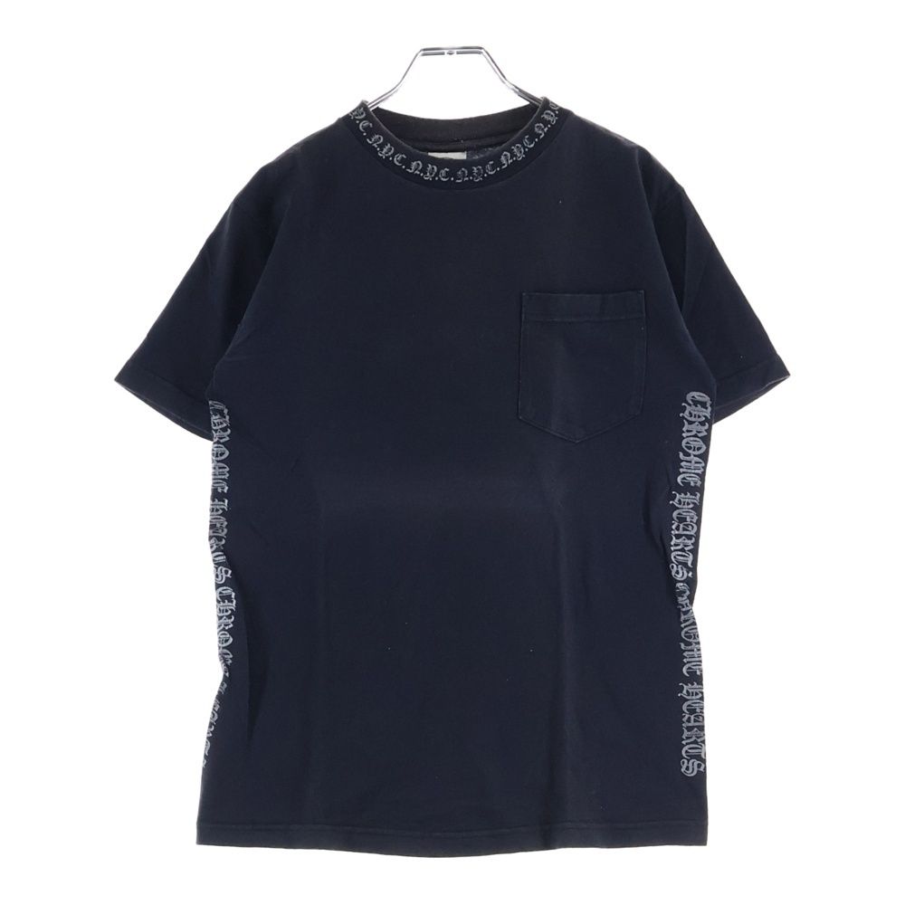 Chrome Hearts Vintage Nyc Neck Logo S Tee Nyc Crew Short Sleeve T-Shirt Black