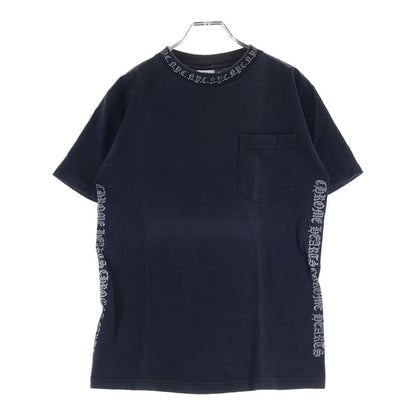 Chrome Hearts Vintage Nyc Neck Logo S Tee Nyc Crew Short Sleeve T-Shirt Black