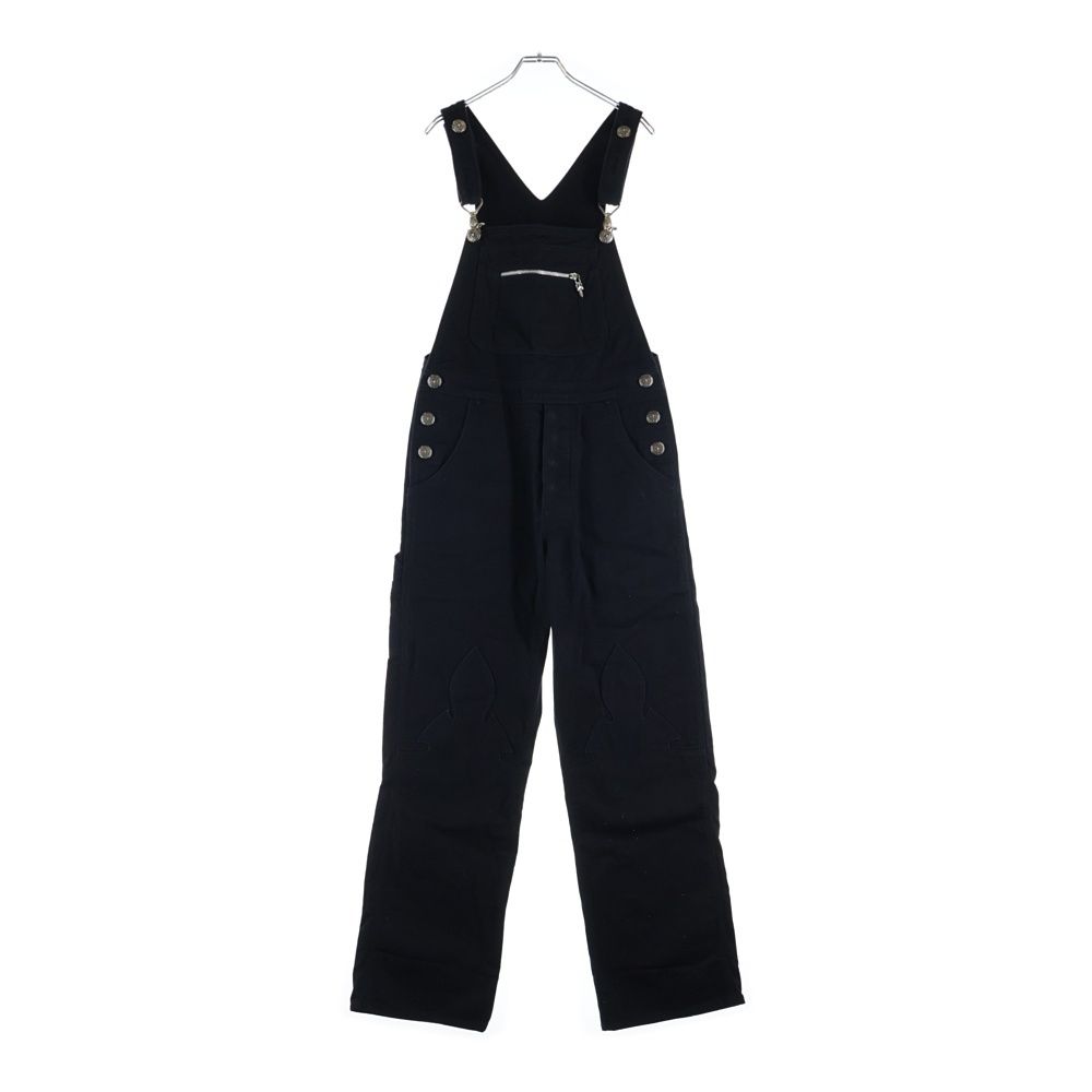 Chrome Hearts Overall Horse Shoe Logo Button Denim Black