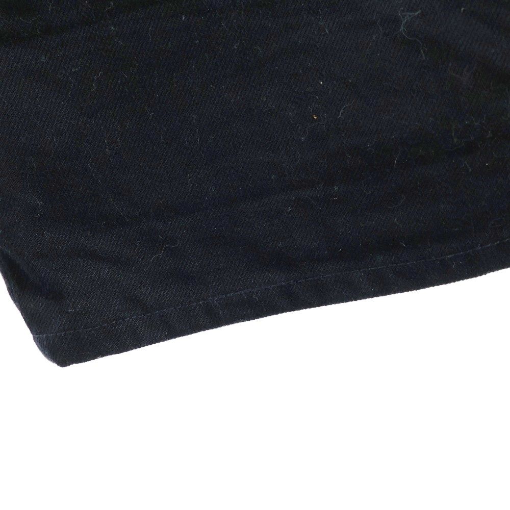 Chrome Hearts Overall Horse Shoe Logo Button Denim Black — view 6