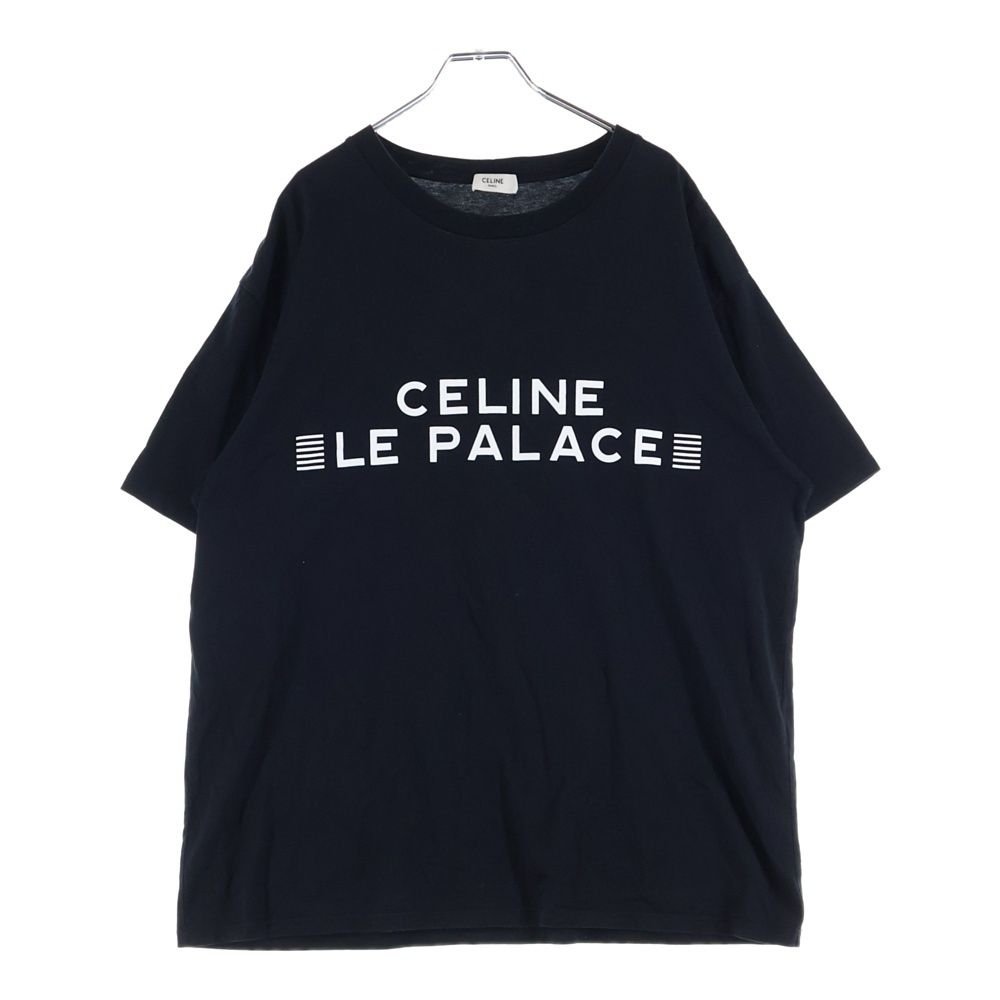 Celine le Palace Tee Pallas Logo Print Crew Neck Short Sleeve T-Shirt Black
