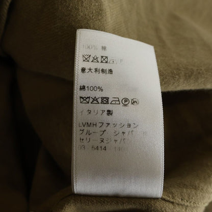 Celine Cotton Twill Military Shirt Long Sleeve Brown — view 8