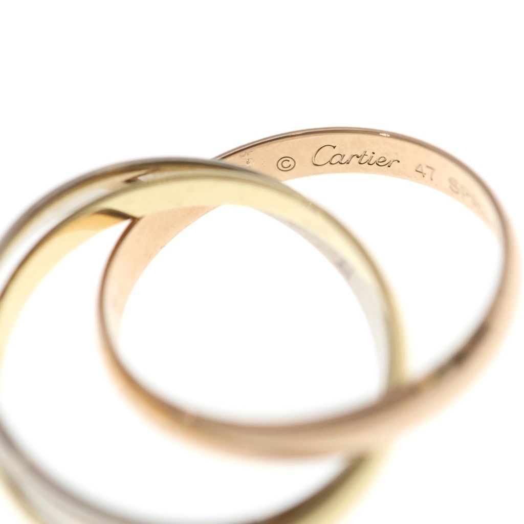 Cartier Trinity Ring Pink Gold Silver PG WG — view 5