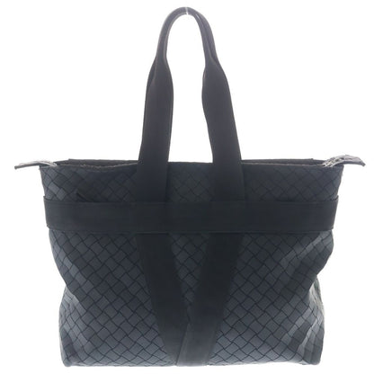 Bottega Veneta New Rubber Intrecciato Scorpito Tote Black