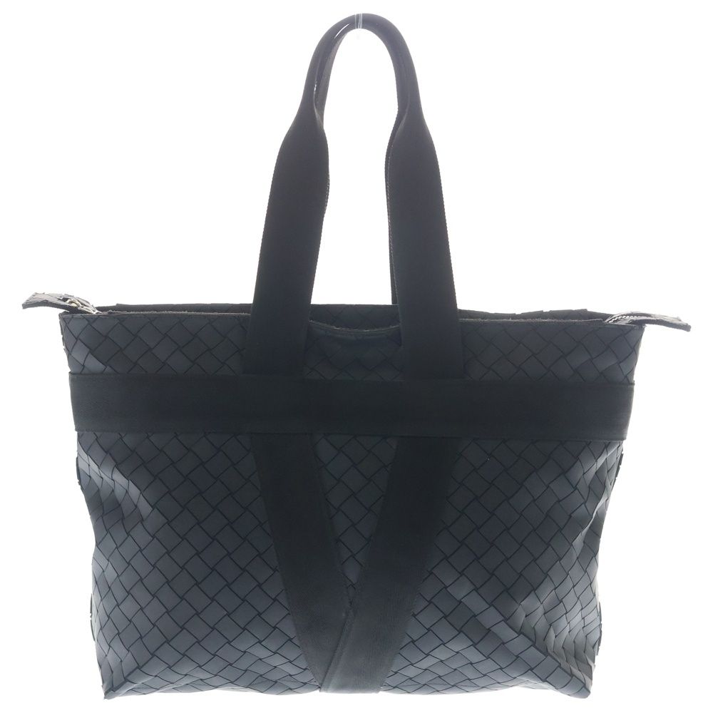Bottega Veneta New Rubber Intrecciato Scorpito Tote Black — view 2