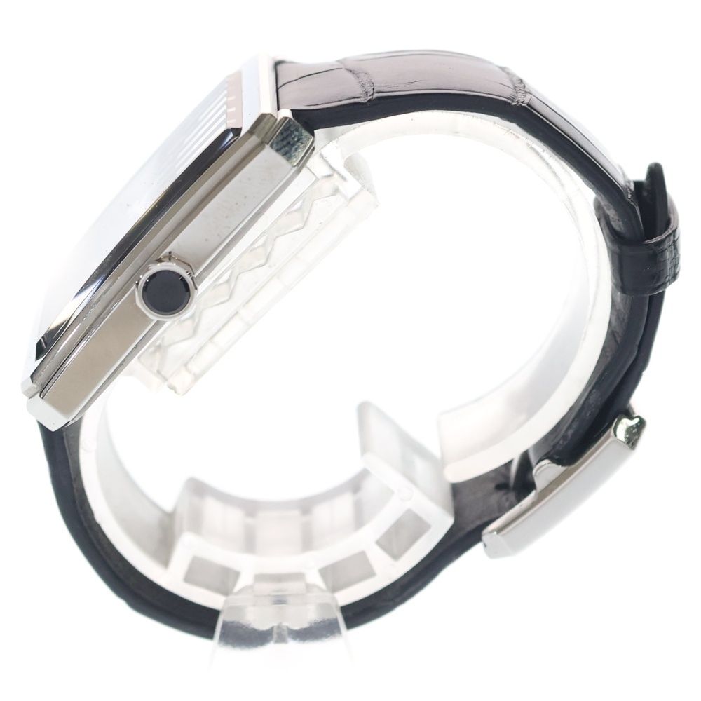 Chanel Boyfriend Watch Black Dial SS Leather Quartz 01 18 Silver — view 3