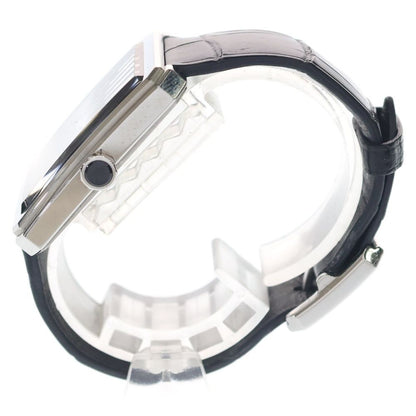 Chanel Boyfriend Watch Black Dial SS Leather Quartz 01 18 Silver — view 3