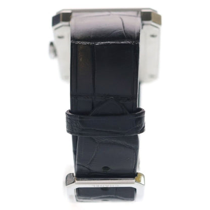 Chanel Boyfriend Watch Black Dial SS Leather Quartz 01 18 Silver — view 2