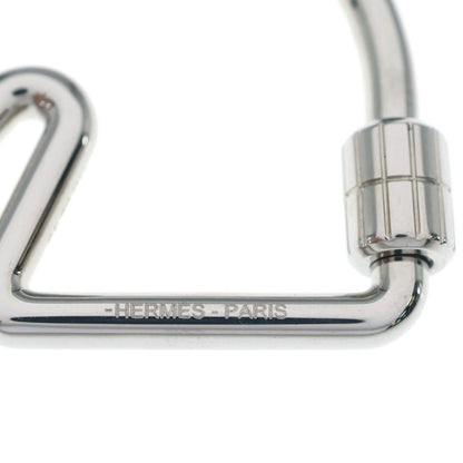 Hermes Schwalki Ring Key Holder Bag Charm Silver — view 5