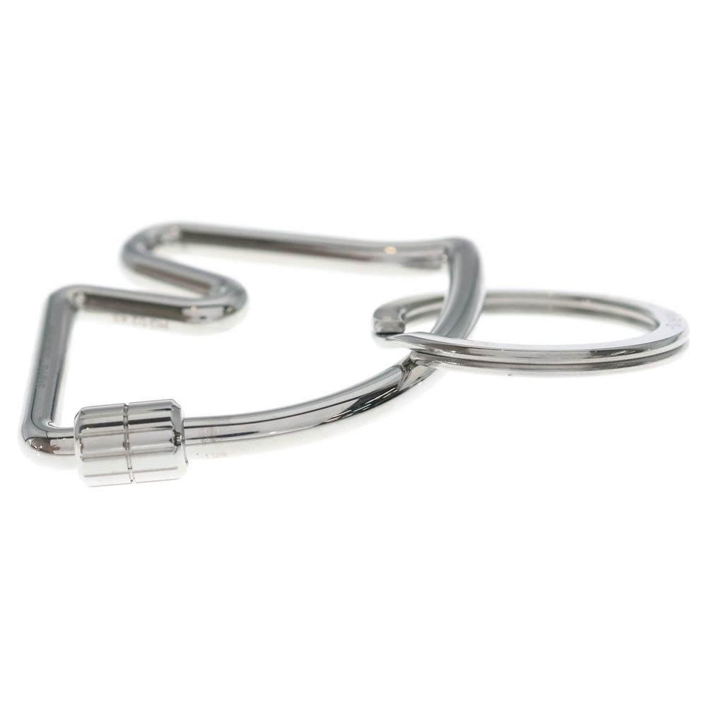 Hermes Schwalki Ring Key Holder Bag Charm Silver — view 3