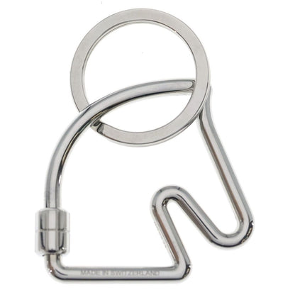 Hermes Schwalki Ring Key Holder Bag Charm Silver — view 2