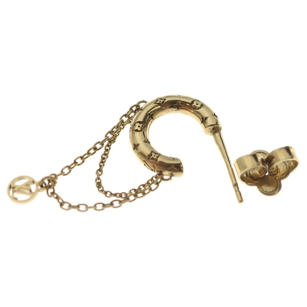 Louis Vuitton Nanogram Hoop Earrings Gold Plated — view 5