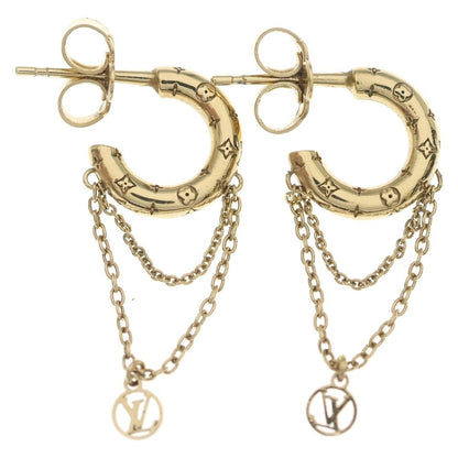 Louis Vuitton Nanogram Hoop Earrings Gold Plated — view 2