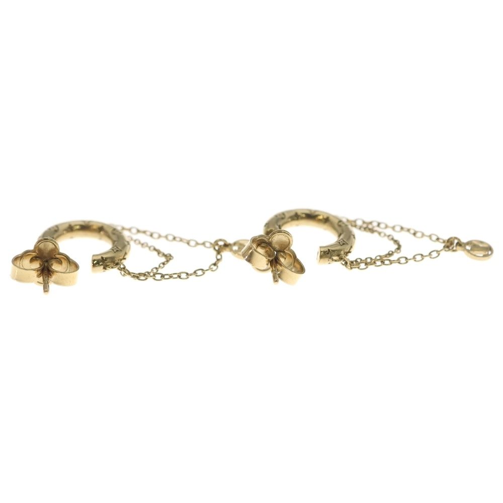 Louis Vuitton Nanogram Hoop Earrings Gold Plated — view 4