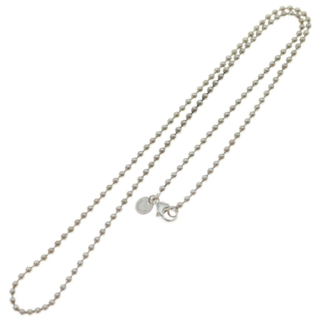 Tiffany & Co Ball Chain Necklace Pendant 925 Sterling Silver — view 2