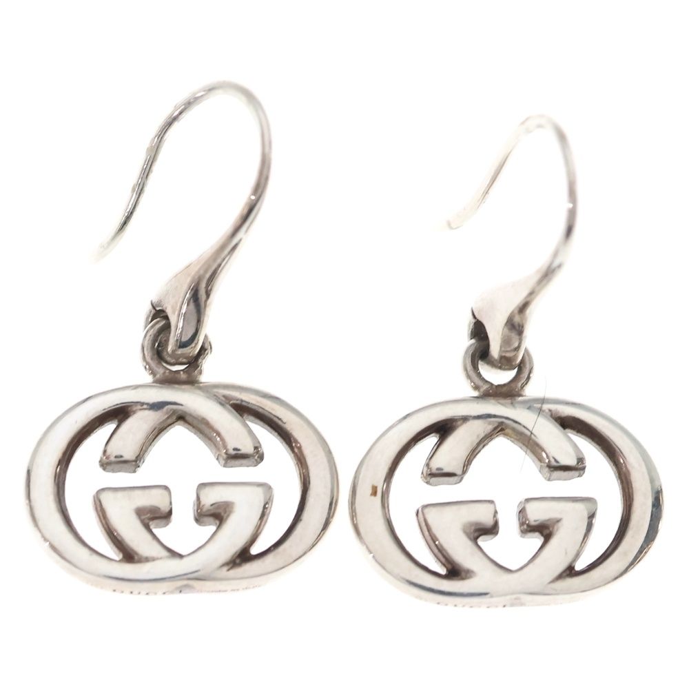 Gucci Interlocking Earrings Hook Silver
