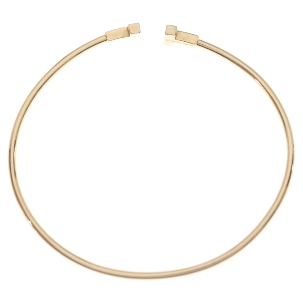 Tiffany & Co T Wire Bracelet Pink Gold — view 6