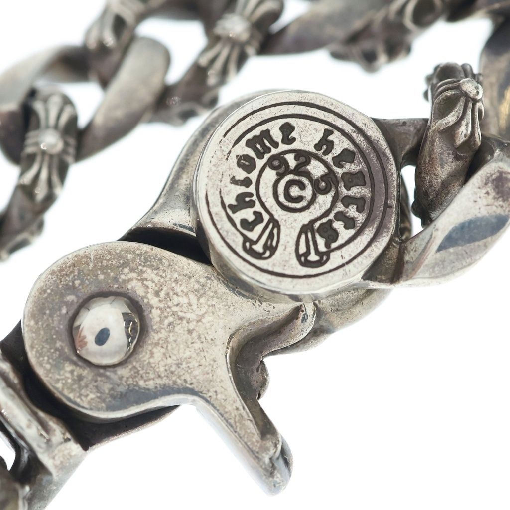 Chrome Hearts Fncy Chn Lnk Fancy Link Clip Bracelet 13 Links Silver — view 5