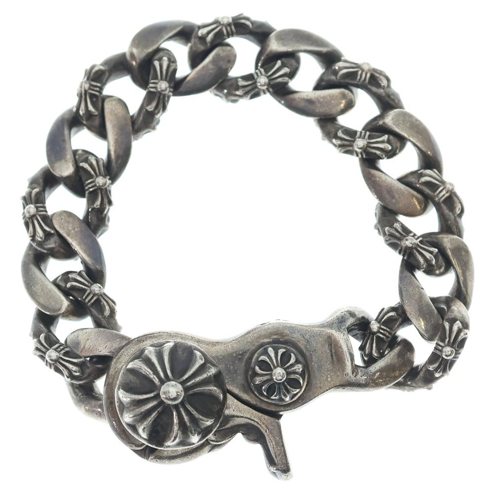 Chrome Hearts Fncy Chn Lnk Fancy Link Clip Bracelet 13 Links Silver