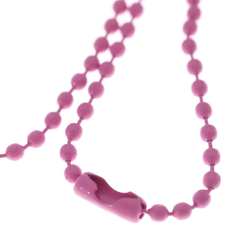 Chrome Hearts Rubber CH Crs Ball 2 Cross Necklace Silicone Pink — view 4
